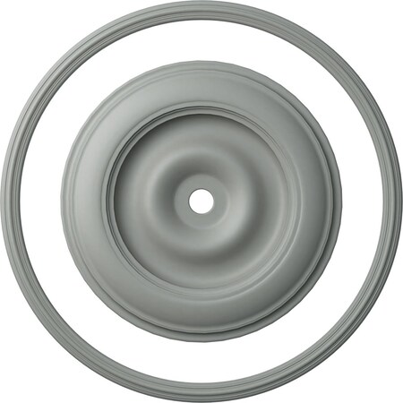 Ekena Millwork 64 1/2-in. OD x 58-in. ID Ceiling Ring with 44 1/2-in. OD Ceiling Medallion Classic Accent Kit CRM64TR44CL